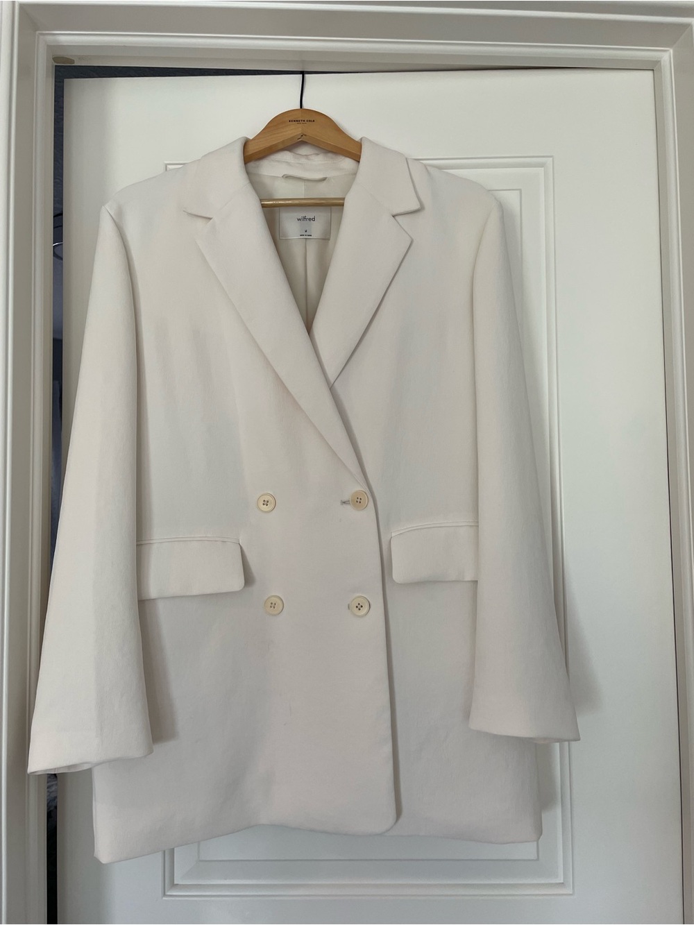 Wilfred Cherrelle Double-Breasted Cream Women's Blazer